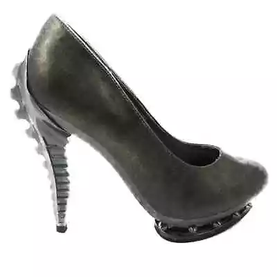 Hades Predator Pewter Chrome Heels Steampunk 9 • $125