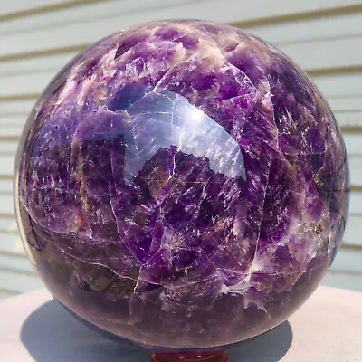 9.23lb  Natural Dreamy Amethyst Sphere Quartz Crystal Ball Reiki Healing • $5.50