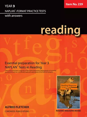 Reading Year 3 - NAPLAN* Format Practice Tests (Basic Skills No. 239) • $22.95
