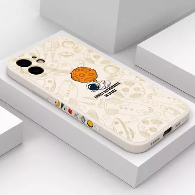 $6.70 • Buy Cute Astronaut Silicone Case Cover For IPhone 14 13 12 11 Pro Max XS XR 8 7 Plus