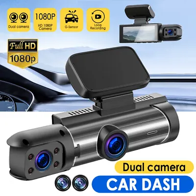 $45.49 • Buy 1080P Dual Lens Dash Cam Car DVR Camera Video Recorder Parking Monitor G Sensor