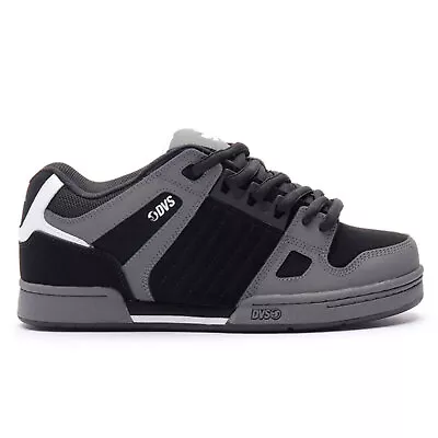 DVS Men's Celsius Charcoal Black White Low Top Sneaker Shoes Clothing Apparel • $150.22