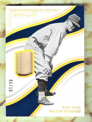 Miller Huggins 2023 Panini Immaculate Game Used Bat Relic Insert #/10 Mlb Hof • $40