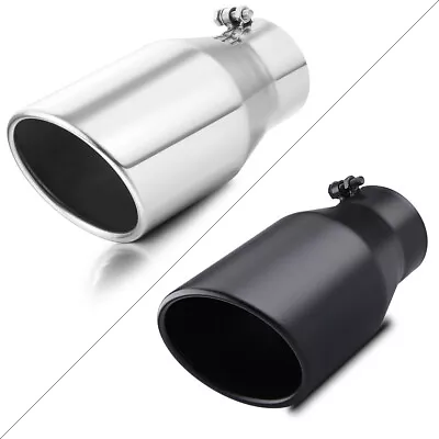 4  Inlet Diesel Exhaust Tip 6  Outlet 12  Long Angle Cut Rolled End • $39