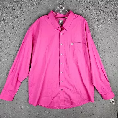 Cinch Men's Western Solid Pink Button-Down Shirt MTW1103320 • $34.95