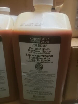 $29.89 • Buy Starbucks Authentic Pumpkin Spice Flavoured Sauce Fresh And Sealed Bb 10/2023