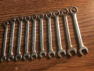 CRAFTSMAN 10 Pc Wrench Set Midget 3/16 7/32 15/64 1/4 9/32 5/16 11/32 3/8 5/32 + • $9.95