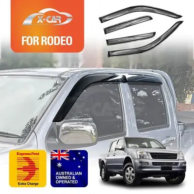 Weathershields For Holden Rodeo 2003-2008 Dual Cab Window Visor Weather Shields • $43.90