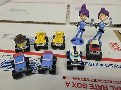 Blaze And The Monster Machines Mini 9 Pc. PVC Lot 1.25” Cake Toppers Viacom (r5) • $15