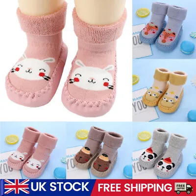 £6.66 • Buy Baby Kid Toddler Moccasins Winter Booties Non Slip Floor Slippers Socks Shoes