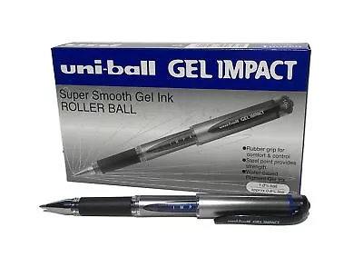 Uni-ball UM153S Impact Gel Rollerball 1.0mm Tip 0.6mm Line Blue Ref UM153BLU  12 • £24.61