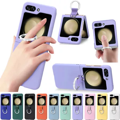 For Samsung Galaxy Z Flip 5 5G Shockproof Matte Slim Case Cover With Ring Holder • $13.29