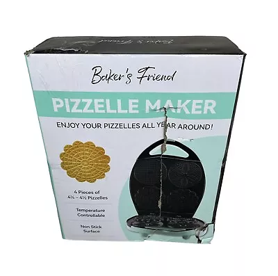 NEW Teal Pizzelle Electric Waffle Cookie Maker Bakers Friend • $34.99