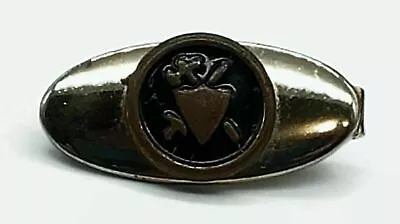 Vintage Tie Clip Tack Shield With Battle Axe And Sword Coat Of Arms Clasp • $18.01