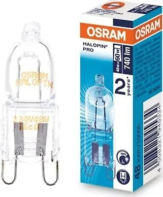 £7.48 • Buy Osram HALOPIN PRO 48 W Halogen Capsule Bulb G9, 230 V, 14mm (1,2,10 & 20 PACK)