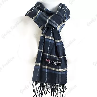 Women Men 100% CASHMERE Scarf Solid Plaid Wool SCOTLAND High Quality Winter • $7.99