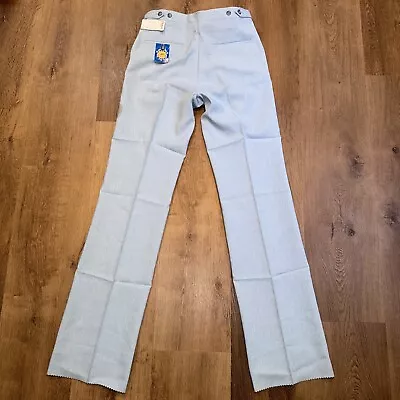 Vtg 60s 70s Hubbard Pants Mens Polyester Dress Slacks USA New NOS 33 Unhemmed • $34.99
