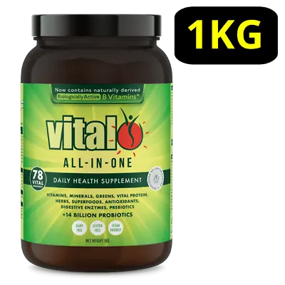 Vital All-In-One Daily Health Supplement 1KG Powder (prev. Vital Greens) Vegan • $125.95