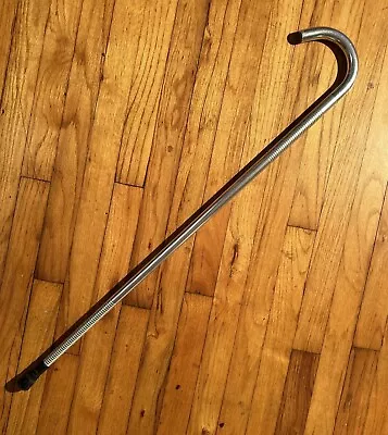 Solid Stainless Steel Walking Stick Cane Hiking Self Protection Martial Art Tool • $99