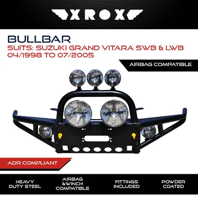 Xrox Bull Bar Fits Suzuki Grand Vitara SWB & LWB 04/1998-07/2005 Heavy Duty 4x4 • $1604.99