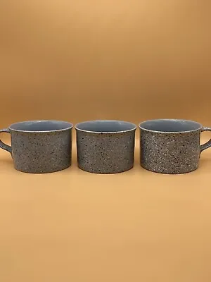 Mikasa Ultrastone Country Blue Coffee Mug Set Of 3 • $15.30