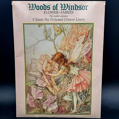 New Vintage Woods Of Windsor FAIRIES Perfumed Drawer Liner 5 Sheets SWEET PEA • $19.99