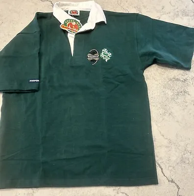 Men’s Barbarian Rugby Shirt XL “Bushmills” Dk Green Short Sleeve • $25