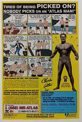 Charles Atlas Print Ad Advertisement Art PROMO Original Exercise Comic Man Mr • $4.99