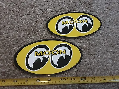 👀 Lot Of 2 Moon Eyes Racing Decals Stickers NHRA Hot Rat Rod Old School 👀 • $9.95