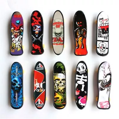 4’’ Skull Pattern Mini Skateboard Finger Toy Fingerboard Accessories Kiddie Toy • $14.80