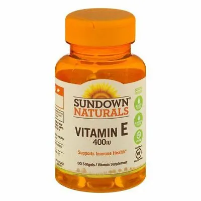 Sundown Naturals Vitamin E 400IU Supplement Immune System Health Support 100ct • $14.86