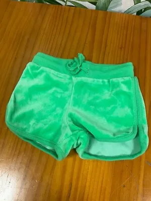 Katvig Green Velvour Shorts Size 1year • £2