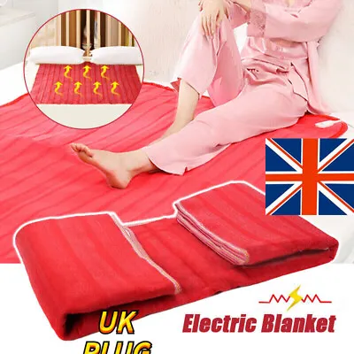 £21.29 • Buy Electrical Blanket Single Bedding Blanket Automatic Power Off UK Standard Plug