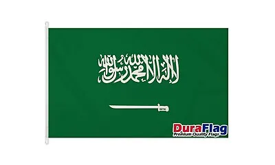 £33.32 • Buy SAUDI ARABIA 5X3 HIGH QUALITY FLAG (150cm X 90cm) DURAFLAG With CLIPS / HOOKS