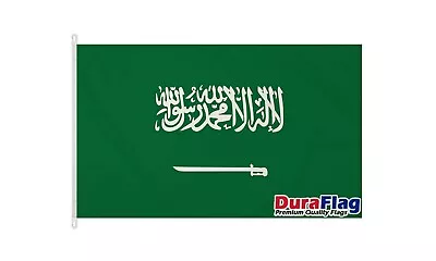 £33.32 • Buy SAUDI ARABIA 5X3 HIGH QUALITY FLAG (150cm X 90cm) DURAFLAG With CLIPS / HOOKS