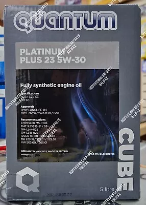 Genuine Quantum Platinum Plus 23 5W-30 C2 C3 Fully Synthetic Oil 5 Litre BMW • £34.99