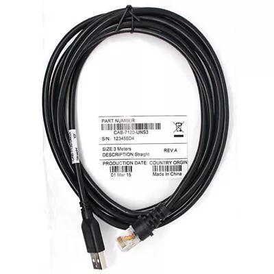 9FT 3M USB Cable For Honeywell Metrologic MS7120 MS9540 MS5145 Barcode Scanner • $12.99