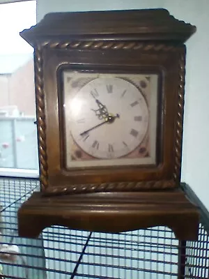 Vintage Mantle Clock Secret Front Opening With 3 Drawers/Jewellery/Keepsake • £9