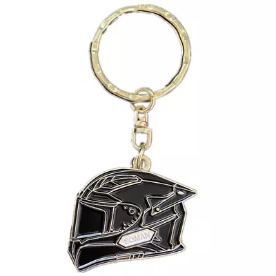 Motorcycle Helmet Key Chain Cascos Decoration Key Ring For Motorcycle Fans Black • $5