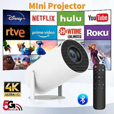 4K Mini Proyector Para Moviles Celular 5G Wifi Bluetooth Android Y Ios Iphone US • $89.99