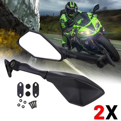 $24.95 • Buy Left & Right Rearview Mirrors For Kawasaki Ninja ZX6R ZX636 2011-2018 Black