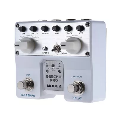 Mooer Reecho Pro Dual Digital 6+3 Delay Effects Electric Guitar Effects Pedal • $109.99