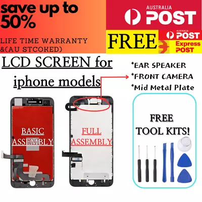 $46.89 • Buy IPhone 8 PLUS 6S 7 6 5 X LCD Touch Screen Replacement Digitizer Display Assembly