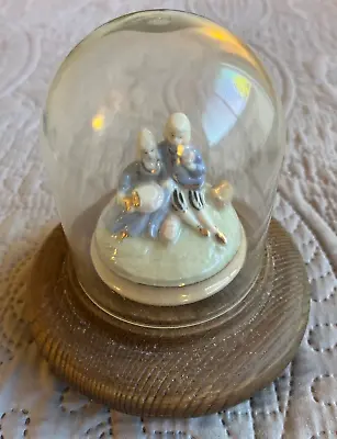 Vintage 1970s-Rotating Music Box Plays  Love Story  Plastic Dome; WORKS 5 H • $17