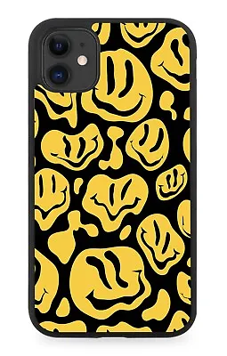 Acid Smileys Design Rubber Phone Case Smiley Faces Head Heads Retro Face N667 • £15.90