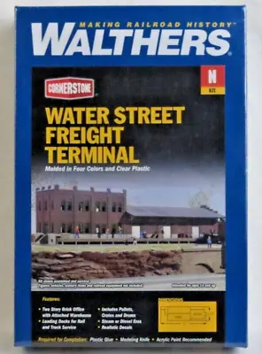 Walthers Cornerstone 933-3201 N Scale WATER STREET FREIGHT TERMINAL Kit • $40.80