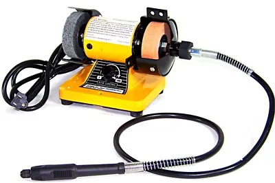 3  Mini Bench Grinder Rotary Shaft Die Carving Polisher Buffer Variable Speed  • $62.99