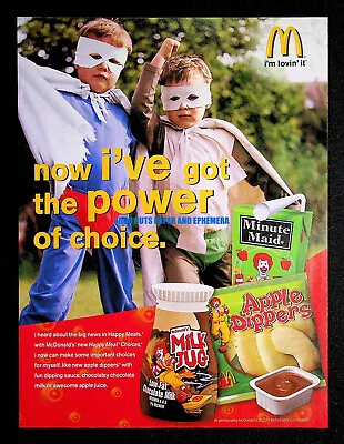 McDonald's Happy Meals 2004 Trade Print Magazine Ad Poster ADVERT • $9.99