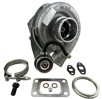 JDM T3/T4 Hybrid Turbo Charger .50 A/R .63 A/R Turbocharger Kit Upgrade 350HP+ • $259.95