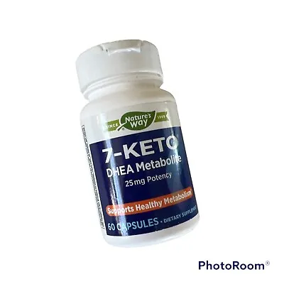 Nature's Way 7-KETO DHEA Metabolite 25 Mg Potency 60 Capsules Exp 11/24 • $24.97
